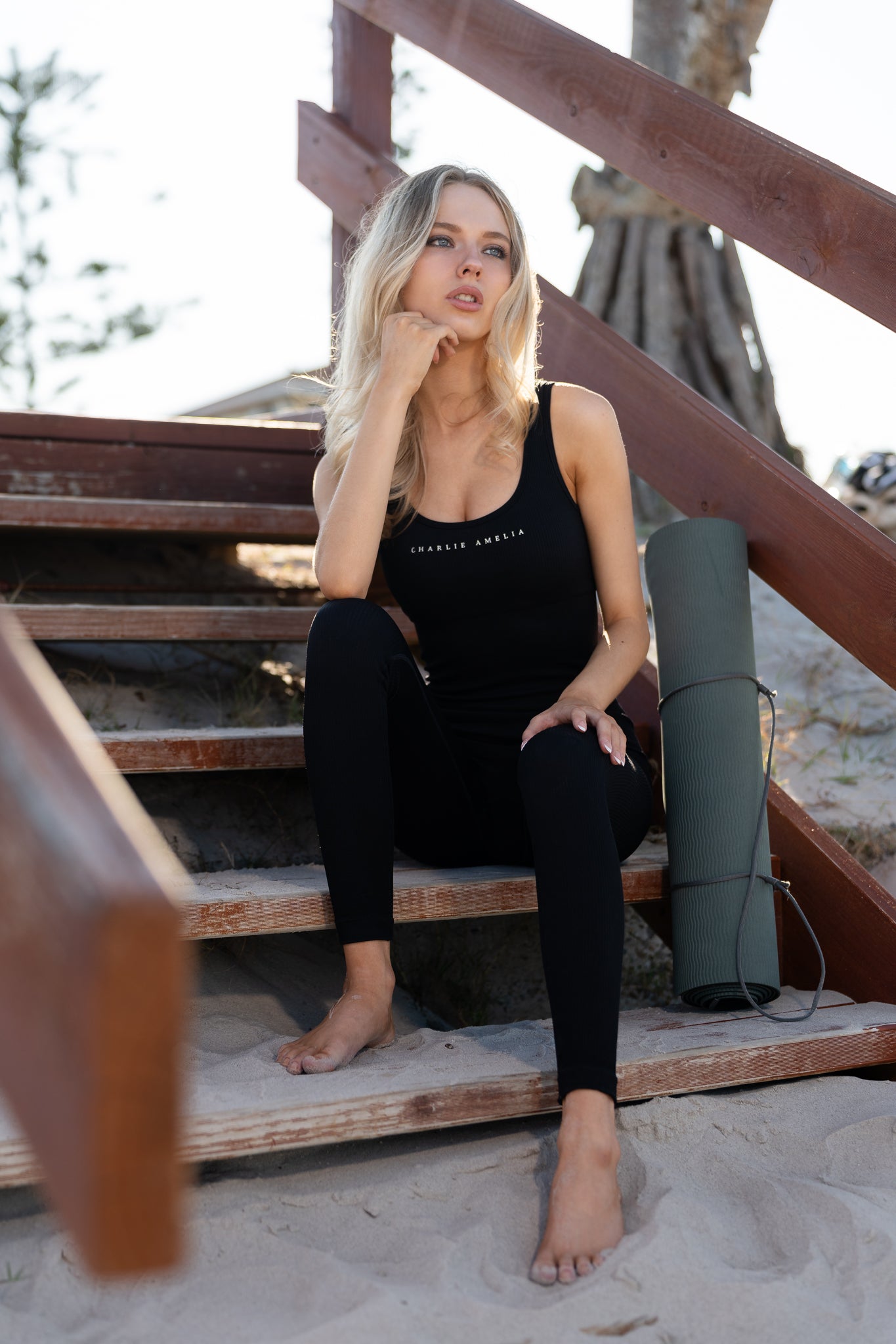 Comfortable ribbed jumpsuit designed for style and adaptability all day.
