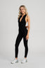 Transitional jumpsuit for casual brunches, errands, or formal evening events.